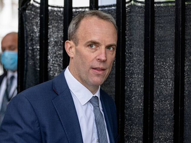 El canciller británico Dominic Raab