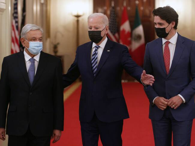 La cumbre entre los gobernantes Joe Biden, Justin Trudeau y Andrés Manuel Lopez Obrador