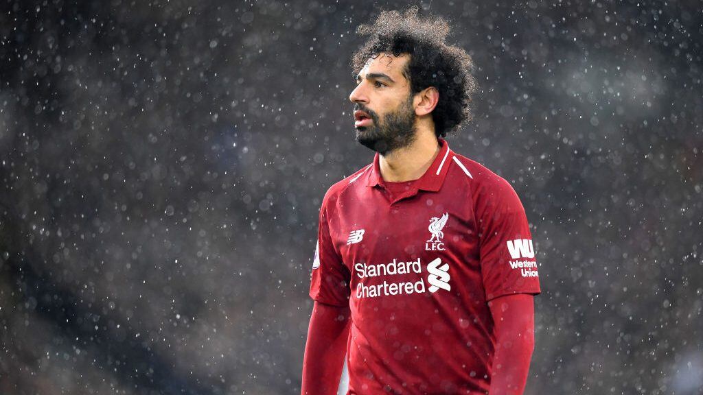 LONDON, ENGLAND - MARCH 17: Mohamed Salah of Liverpool  looks on during the Premier League match between Fulham FC and Liverpool FC at Craven Cottage on March 17, 2019 in London, United Kingdom. (Photo by Michael Regan/Getty Images)