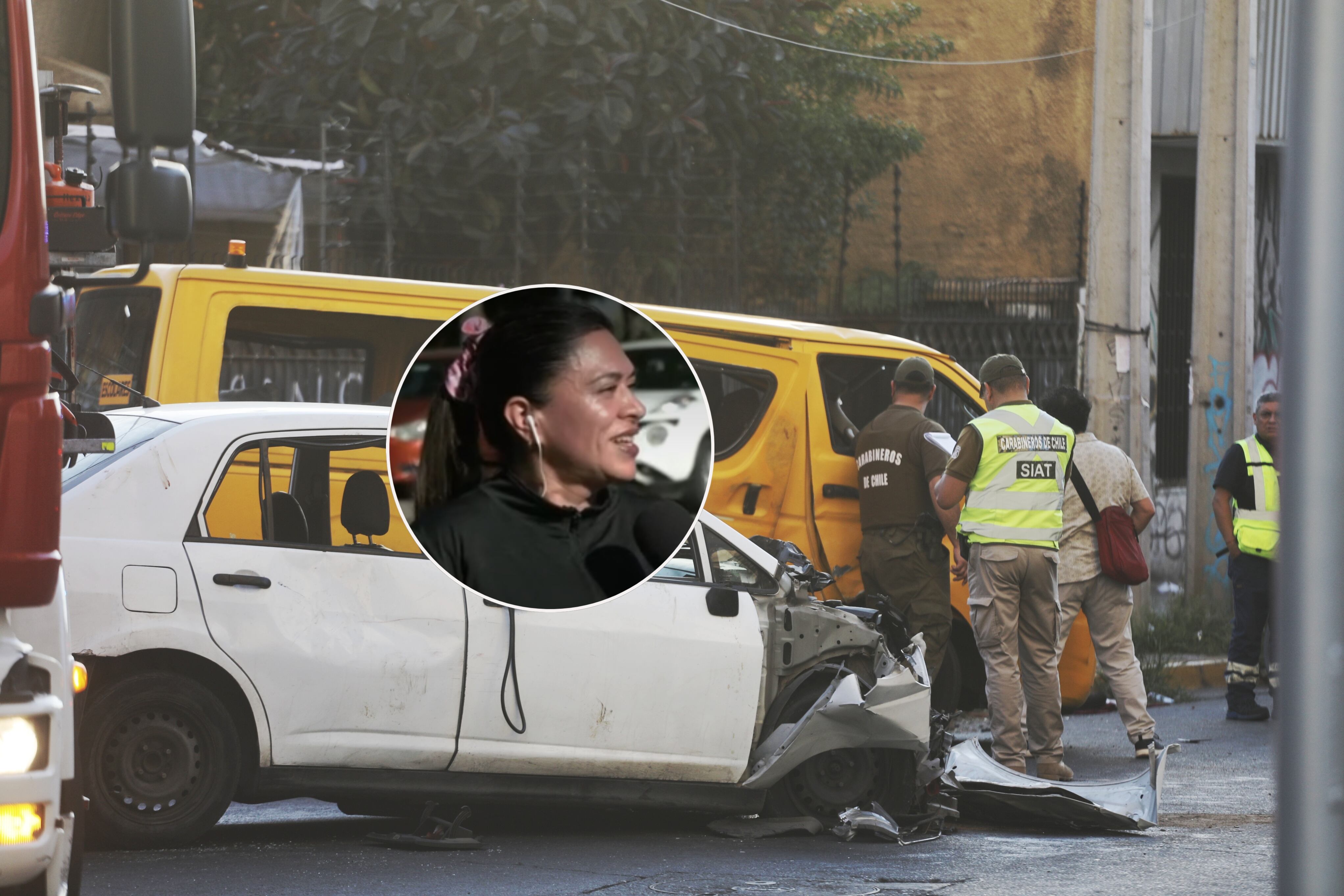 Vecino Recoleta - Accidente furgón escolar