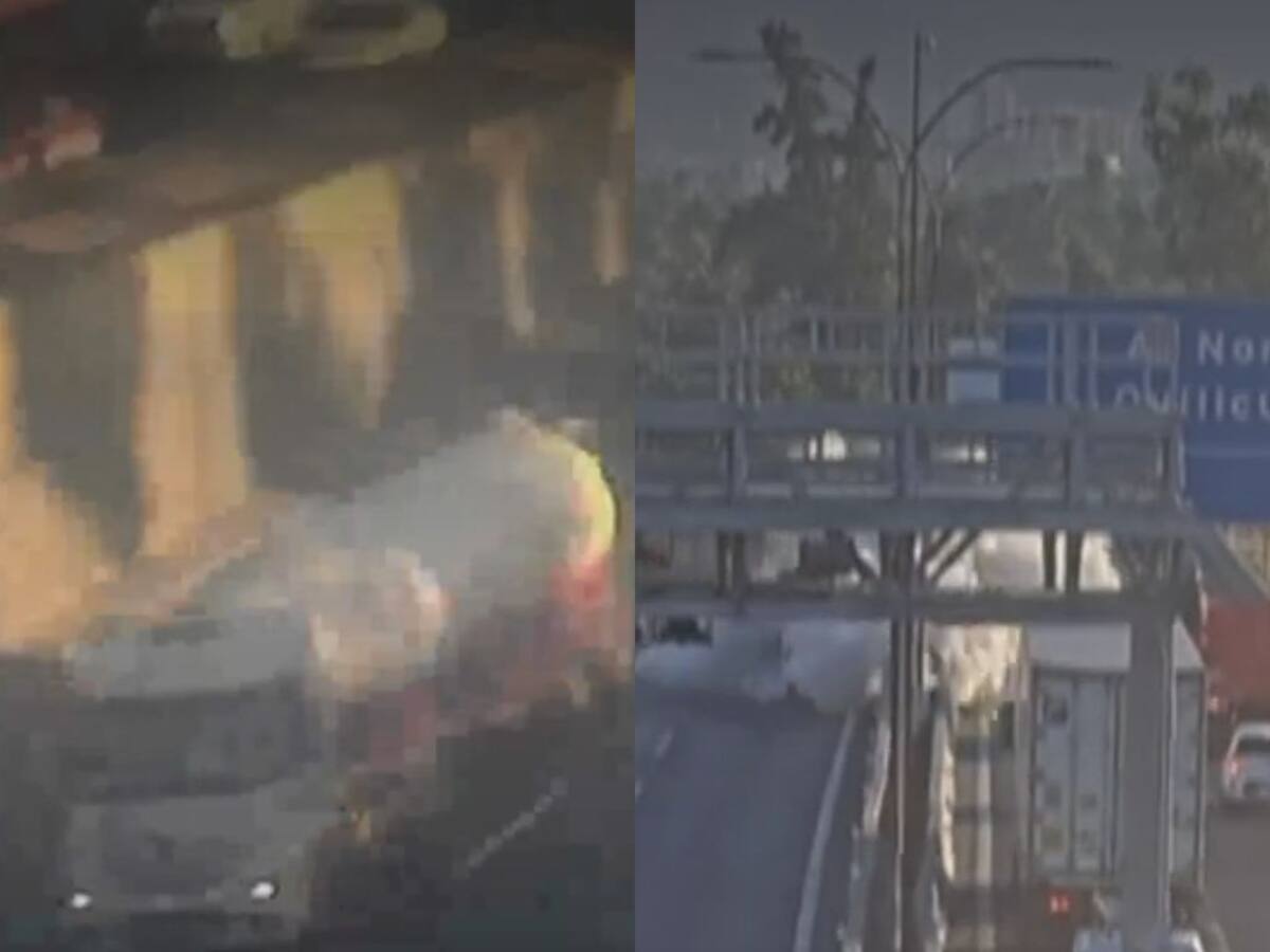Impactantes imágenes: video revela cómo el camión de gas perdió el control antes de explotar en Renca