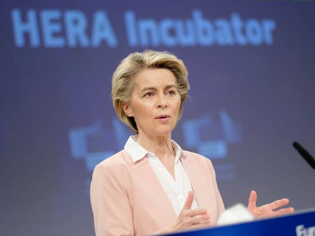 La presidenta de la comisión europea Ursula von der Leyen