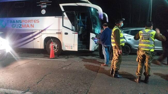 Accidente múltiple en la Ruta 5 Sur a la altura de Chimbarongo deja una persona fallecida