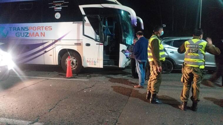 Accidente múltiple en la Ruta 5 Sur a la altura de Chimbarongo deja una persona fallecida