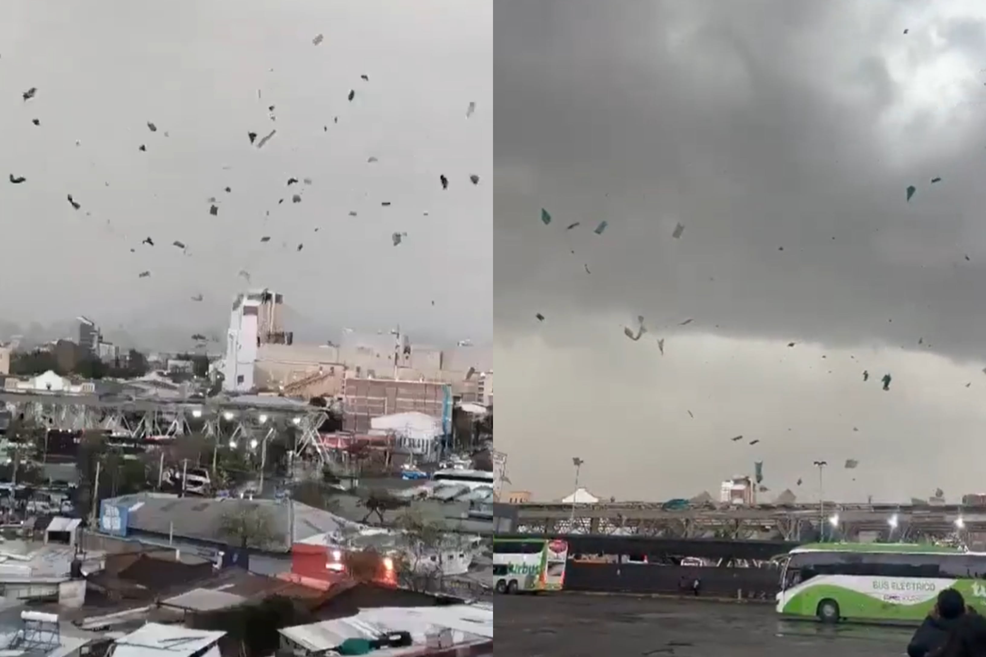Mujer resulta herida tras paso de tornado en Estación Central: más de 40 árboles cayeron en la comuna