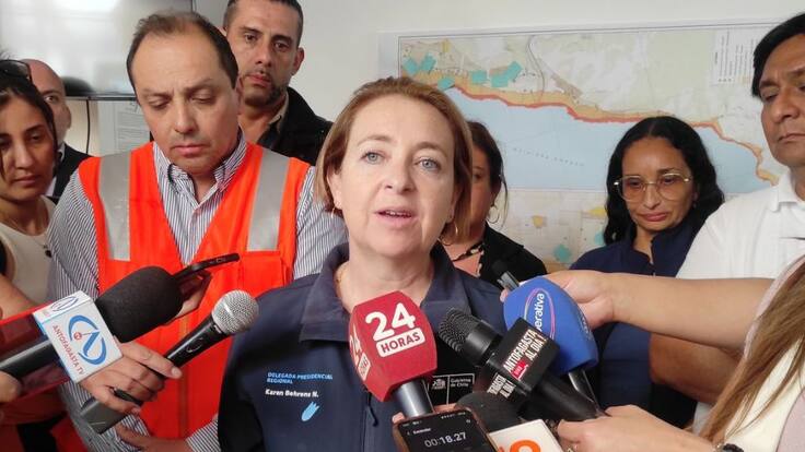 Delegada presidencial de Antofagasta Karen Behrens por corte de agua en la ciudad - ADN Hoy - 6 de diciembre de 2023