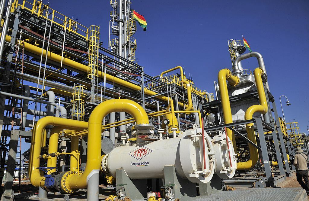 La planta de gas natural Rio Grande en la región boliviana de Santa Cruz