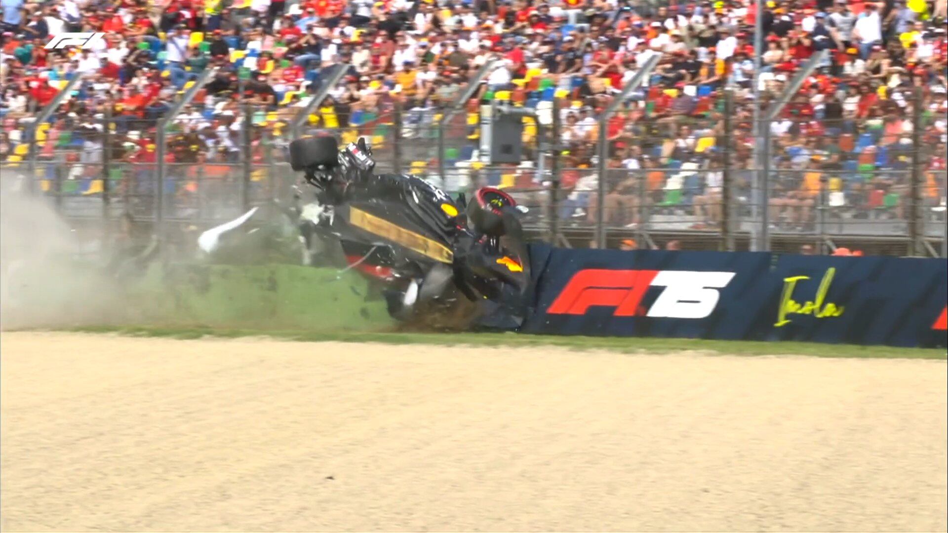 El dramático accidente de Yuki Tsunoda en el GP de Emilia-Romagna de Fórmula 1