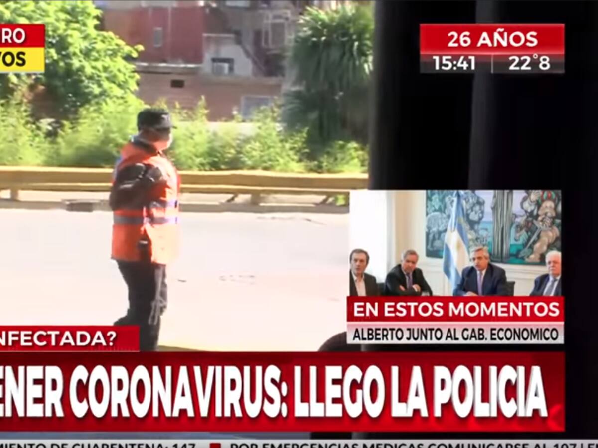 Canal argentino acusó a chileno de estornudar en la cara de notero aseverando tener coronavirus