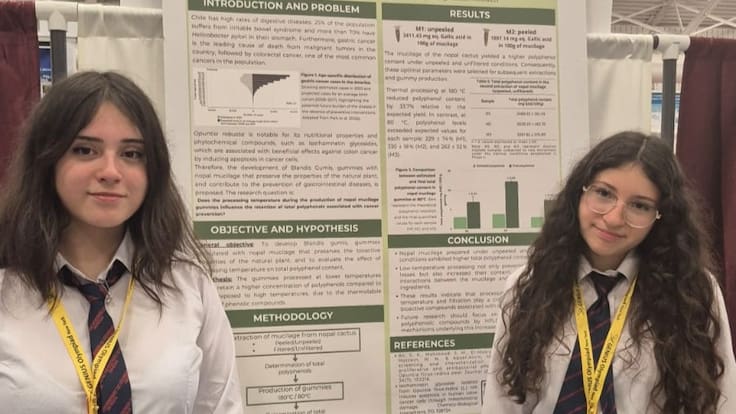 De Ñuble a Nueva York: alumnas chilenas competirán en mundial científico con gomitas anticancerígenas