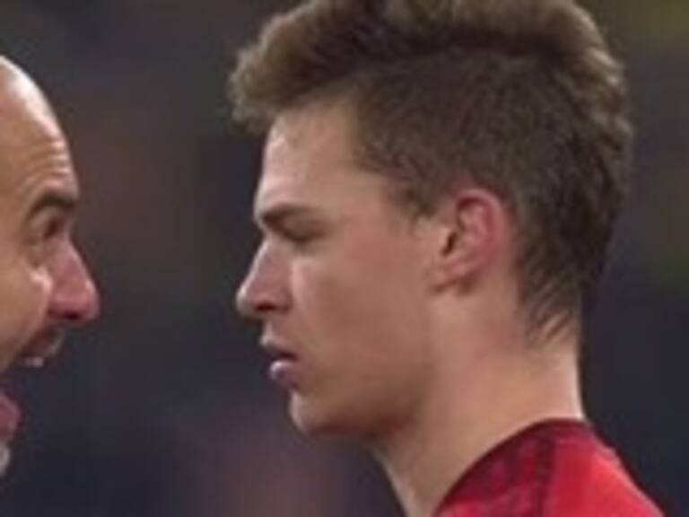 Guardiola habló de la charla en plena cancha con uno de sus jugadores