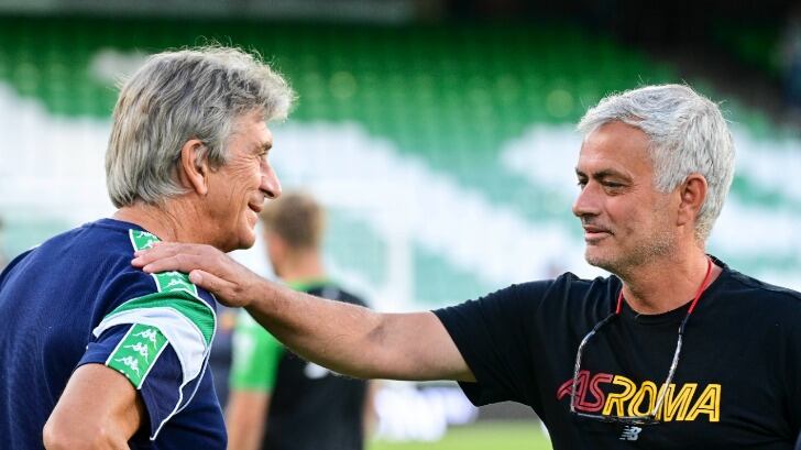 Mourinho elogia a Pellegrini antes de enfrentarse en Europa League: "Real Betis tiene un entrenador top"