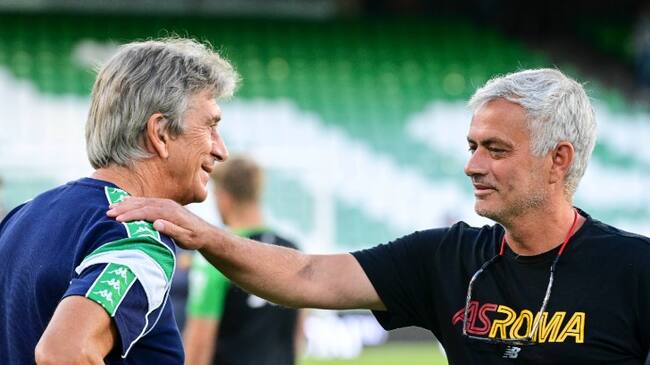 Mourinho elogia a Pellegrini antes de enfrentarse en Europa League: "Real Betis tiene un entrenador top"