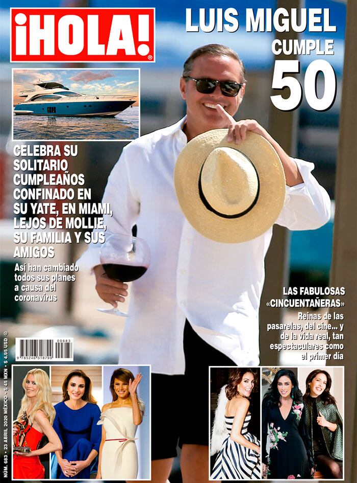 Portada de revista ¡Hola! con Luis Miguel