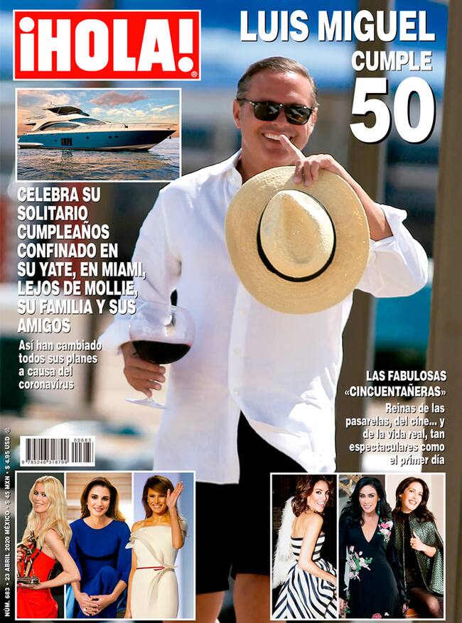 Portada de revista ¡Hola! con Luis Miguel