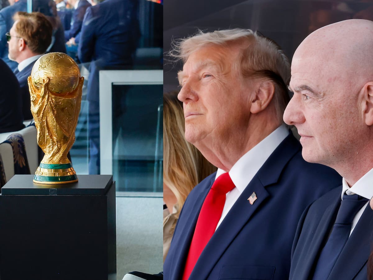El llamativo gesto de Donald Trump con la Copa del Mundo en plena final que no pasó desapercibido