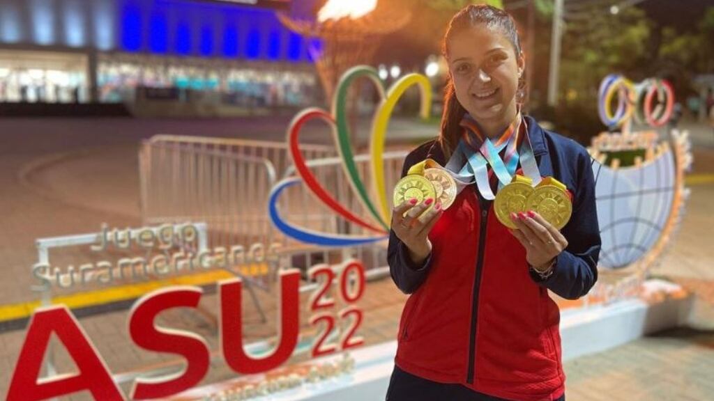 Daniela Ortega, tricampeona de los Juegos Sudamericanos: "Mi objetivo está firme en ganar una medalla en Santiago 2023"