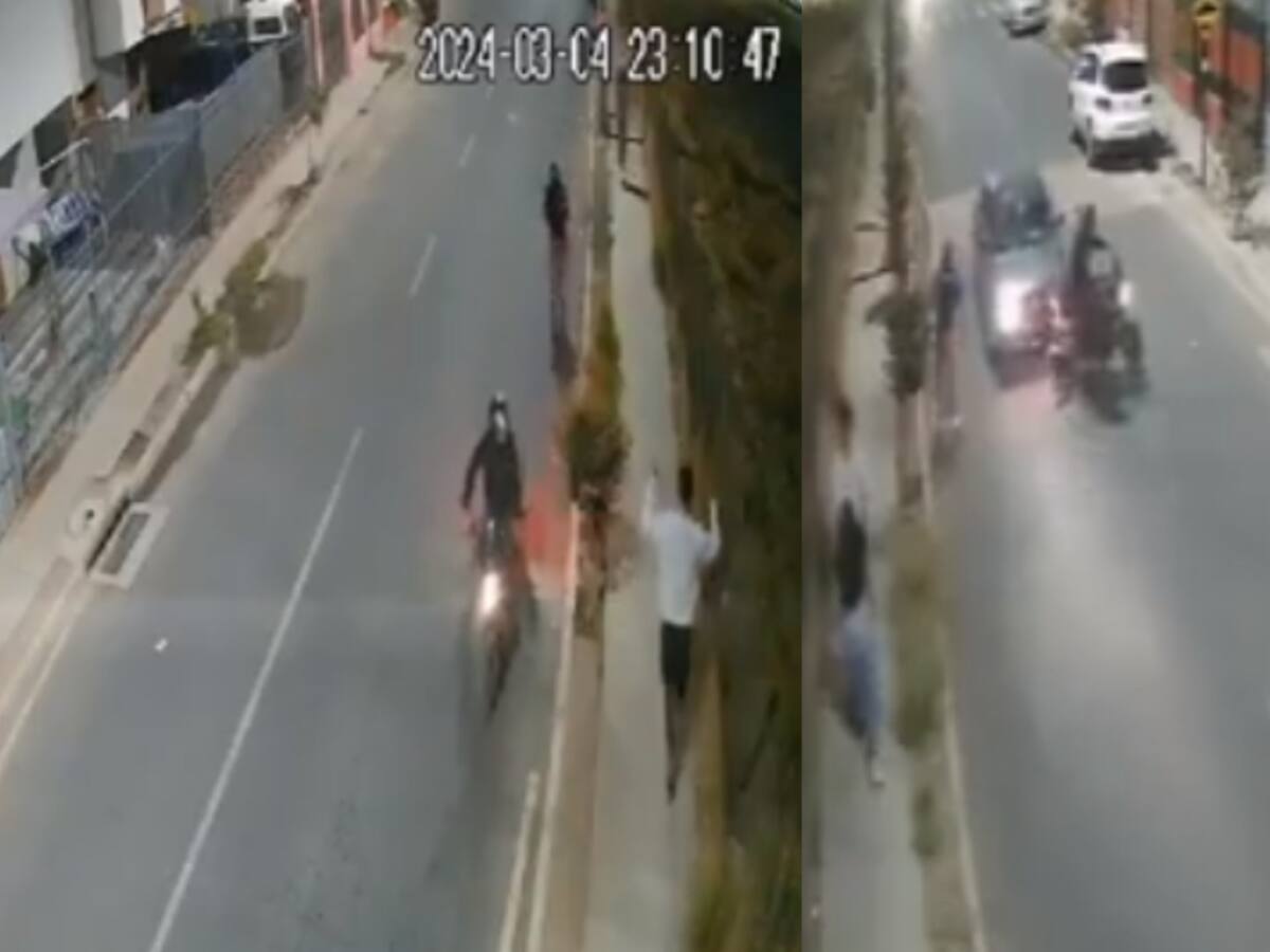 Circulaban armados en auto y moto: pareja sufre violento asalto por sujetos que los persiguieron en San Bernardo