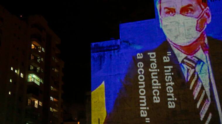 Una protesta contra Jair Bolsonaro en la ciudad de Sao Paulo
