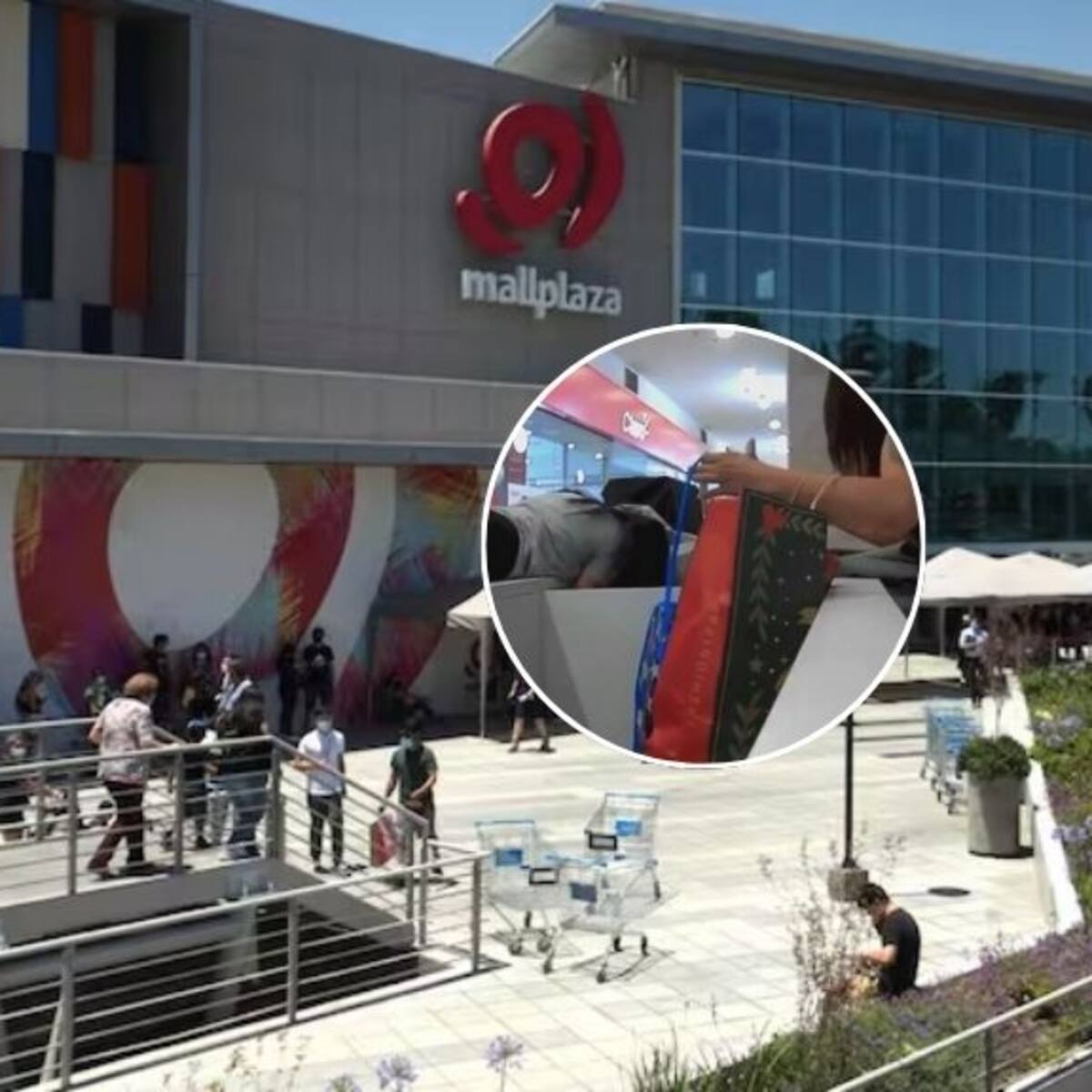 Aprovecharon el caos del incendio: dos mujeres quedan detenidas por robo en Mallplaza Norte