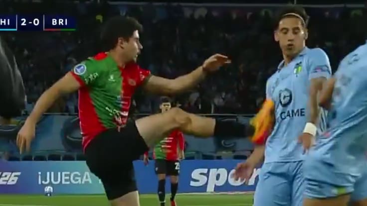 Boston River se quedó con diez jugadores ante O’Higgins por esta brutal patada contra Sarrafiore