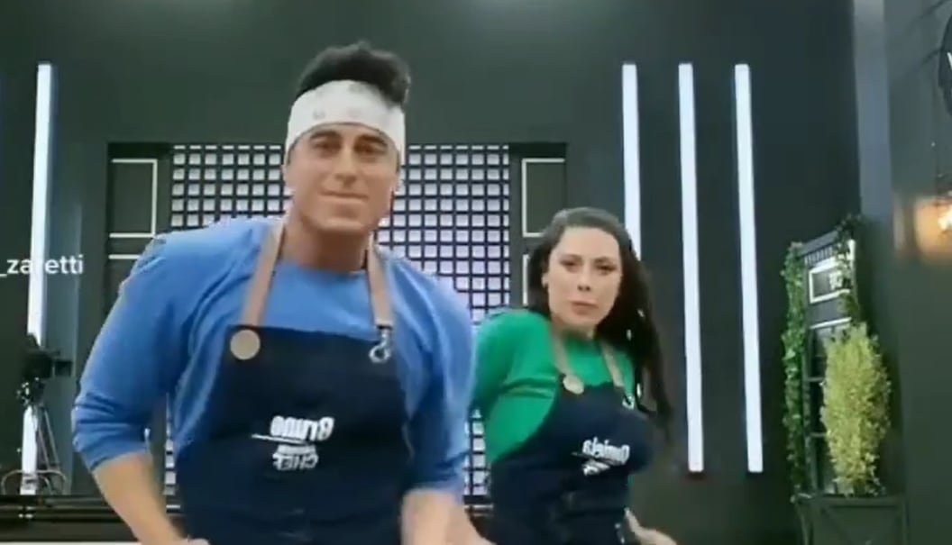 ¿Mekano en El Discípulo del Chef? Bruno Zaretti y Daniela Aránguiz se lucen con coreografía | Captura Video