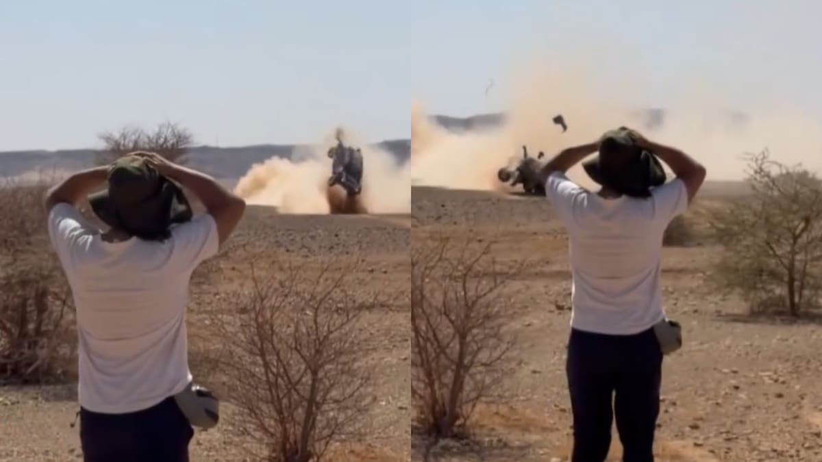 Vehículo dio tres vueltas en el aire y quedó destrozado: piloto argentino sufre brutal accidente en el Rally de Marruecos