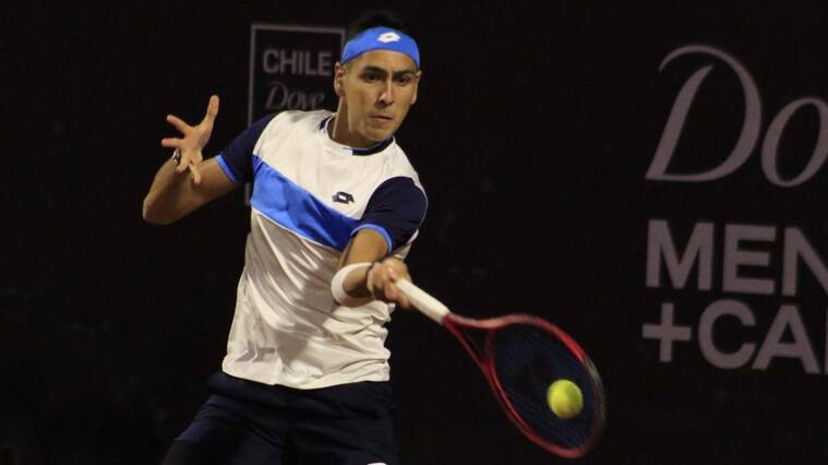 25 de Febrero 2020/ SANTIAGOAlejandro Tabilo (CH), durante el partido de la ronda 32 valido por la ATP 250 Santiago, realizado en las canchas de tenis del Club Universidad Católica en San Carlos de Apoquindo, ubicada en la Comuna de Las Condes
FOTO:MAURICIO MENDEZ/AGENCIAUNO