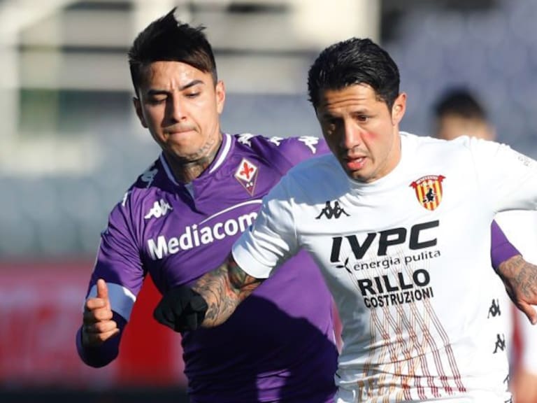Erick Pulgar vio acción en la sorpresiva derrota de la Fiorentina ante el Benevento
