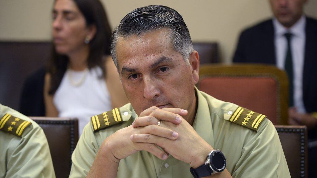 11 DE MARZO DE 2020/VALPARAISOGeneral Director de Carabineros Mario Rozas en la comisión donde dan a conocer los graves hechos que se han sucedido en el mes y que dan cuenta de la actuación descontrolada de Carabineros en la represión de las manifestaciones sociales y la incapacidad y tolerancia que muestra el Gobierno para asegurar el orden público.
FOTO: PABLO OVALLE ISASMENDI/AGENCIAUNO