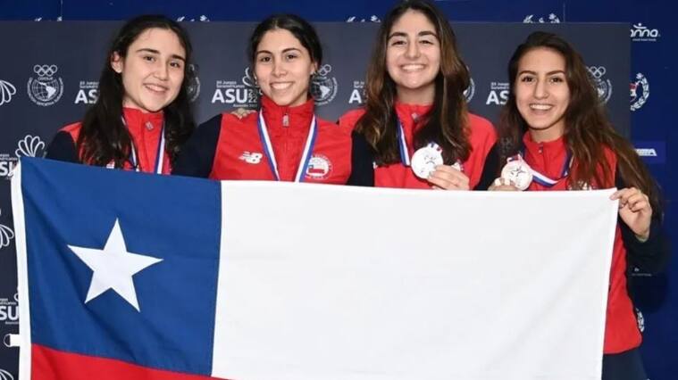 Equipo femenino de esgrima logra la primera medalla por equipos para Chile en el florete a nivel panamericano adulto