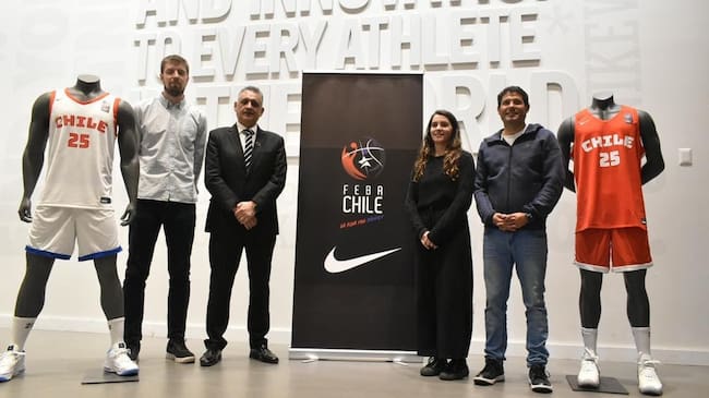 Federación de Básquetbol de Chile suscribe acuerdo con nuevo proveedor de indumentaria para sus selecciones