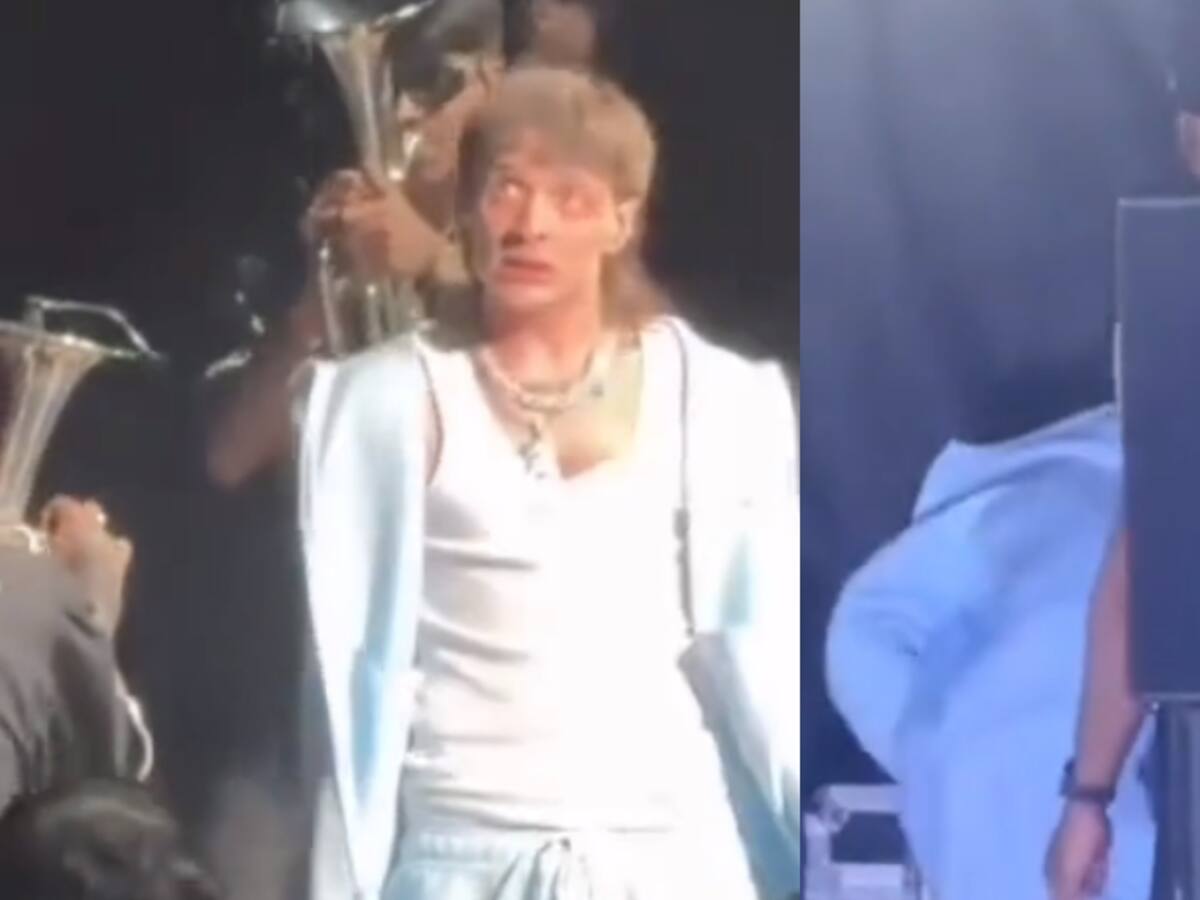 “¿Hizo lo que yo creo?”: el polémico video de Peso Pluma en pleno concierto que genera comentarios en redes sociales