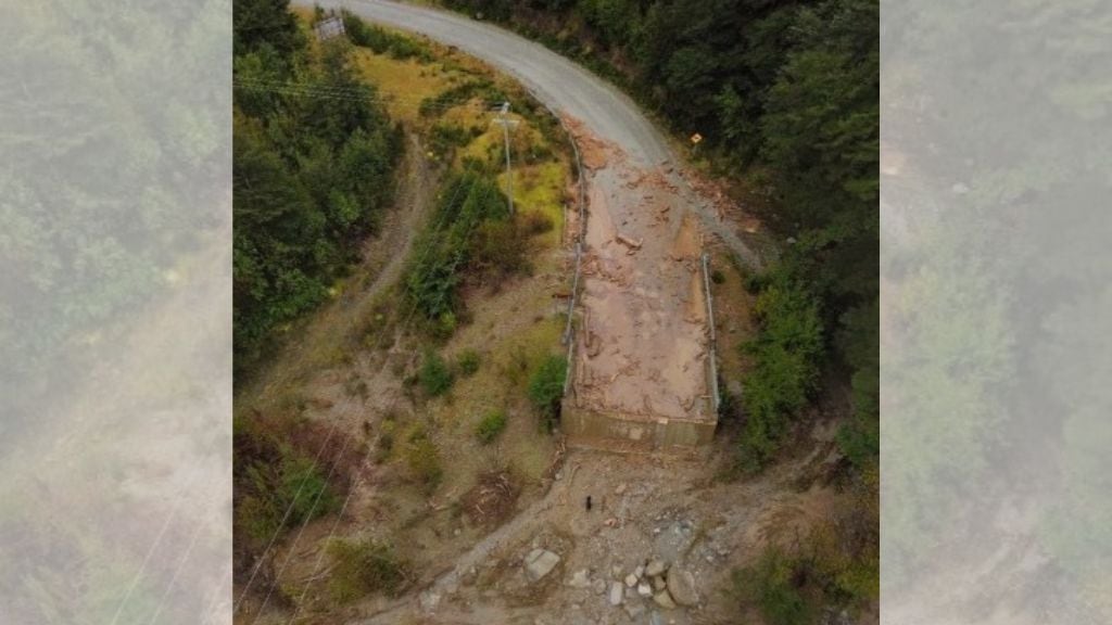 El colapso de obras. / Cedida, ministerio de Obras Públicas.