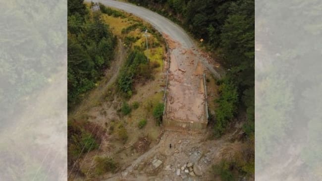 El colapso de obras. / Cedida, ministerio de Obras Públicas.