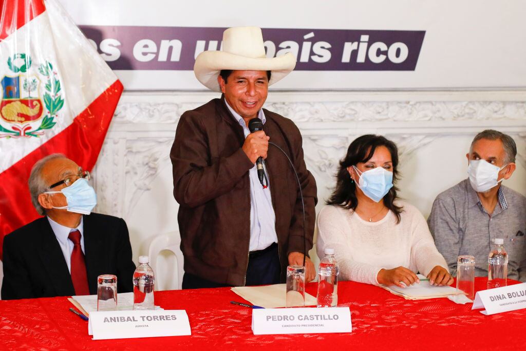 El ganador de las elecciones peruanas Pedro Castillo