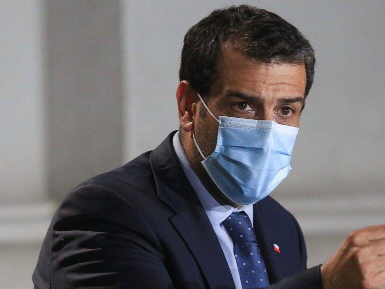 3 de Noviembre de 2021 / SANTIAGORodrigo Delgado, Ministro del Interior realiza un punto de prensa en el Palacio de la Moneda
FOTO: DIEGO MARTIN/ AGENCIAUNO