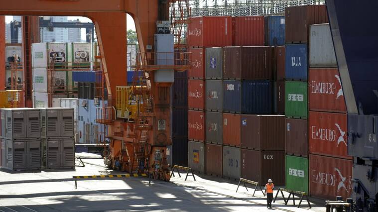 Containers en el puerto de Buenos Aires
