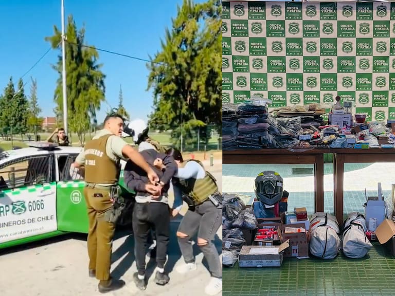 Detienen a seis delincuentes en Lo Prado luego de violento robo a furgón de empresa de transportes