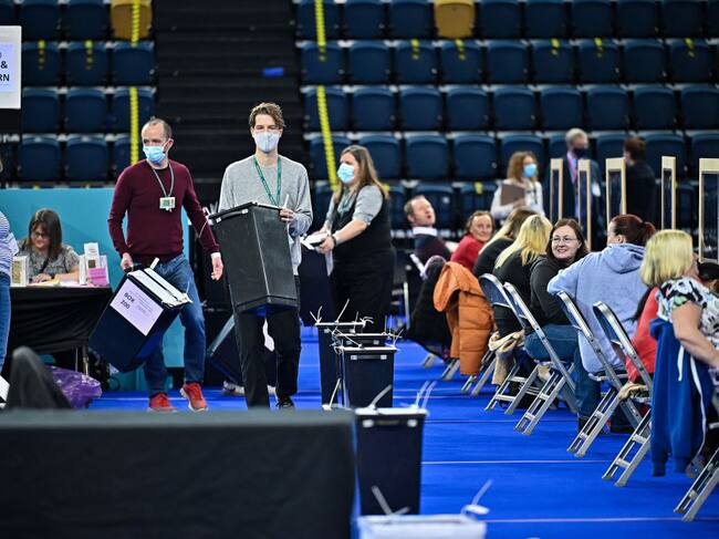 El conteo de votos en la ciudad de Glasgow