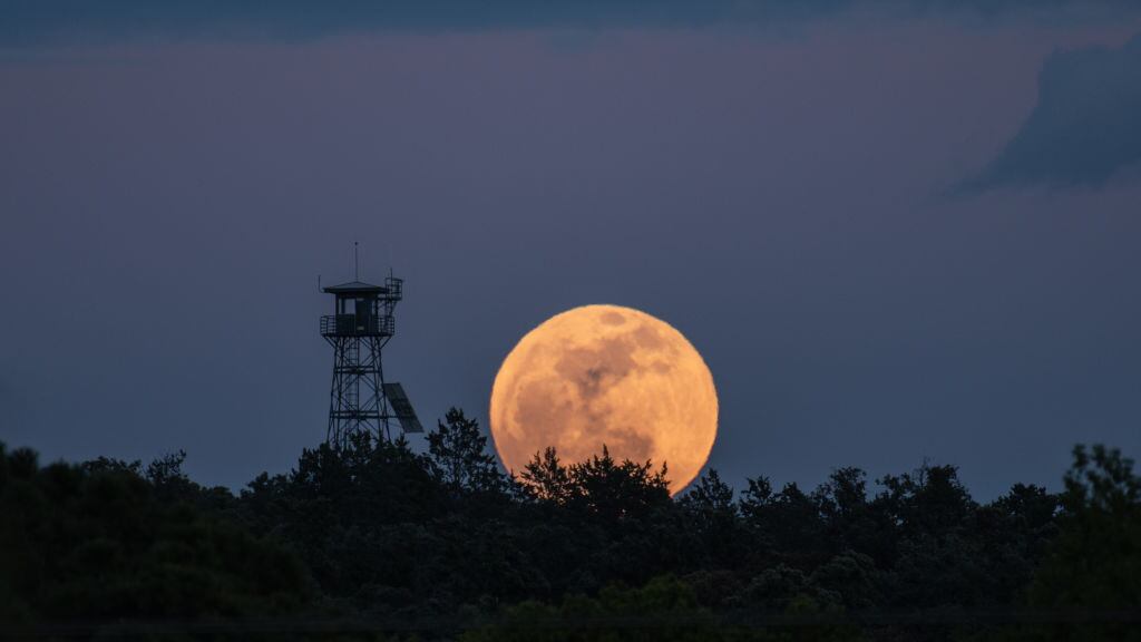 Getty Images | El fenómeno "Luna Rosa" en Madrid, España