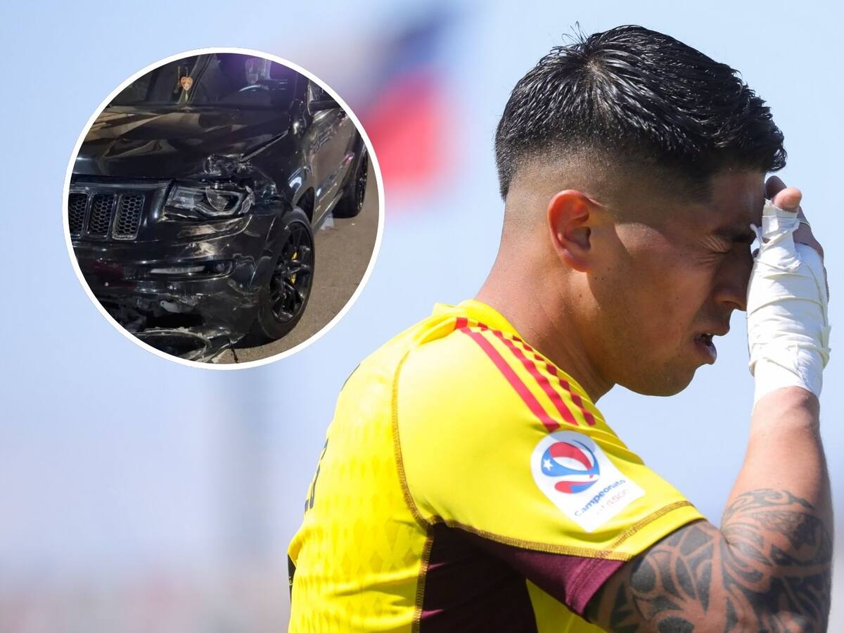 Captan auto de Brayan Cortés destrozado en la vía pública: la versión de Colo Colo sobre el incidente