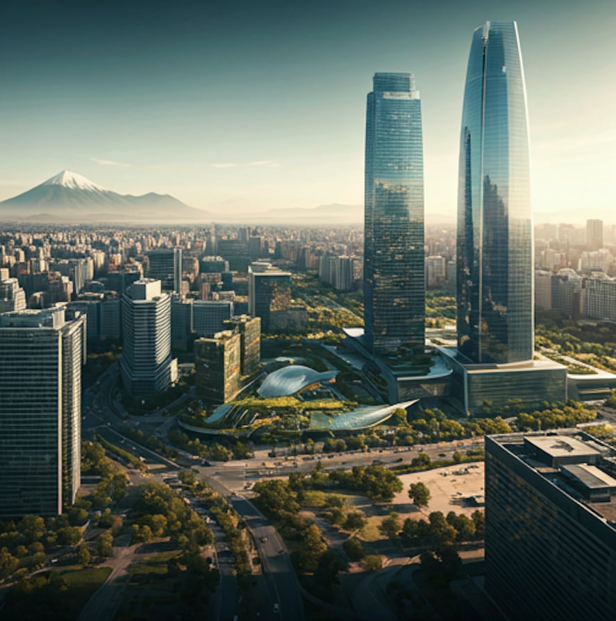Santiago de Chile (imagen realizada con IA)