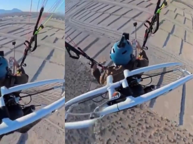 Popular youtuber cae desde 25 metros de altura tras falla de parapente: todo quedó grabado en un impactante registro