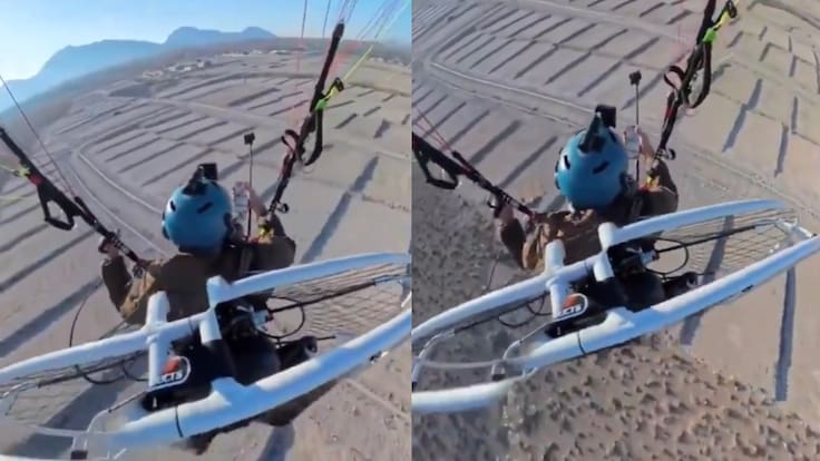 Popular youtuber cae desde 25 metros de altura tras falla de parapente: todo quedó grabado en un impactante registro