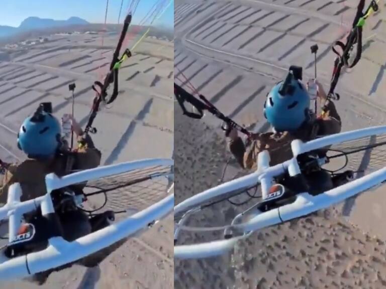 Popular youtuber cae desde 25 metros de altura tras falla de parapente: todo quedó grabado en un impactante registro
