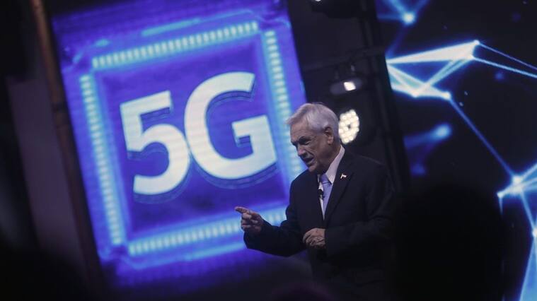 16 de Diciembre de 2021/SANTIAGOEl Presidente de la Repblica, Sebastin Piera, da inicio al despliegue de la primera red de tecnologa 5G de Latinoamrica.
FOTO:CRISTOBAL ESCOBAR/AGENCIAUNO