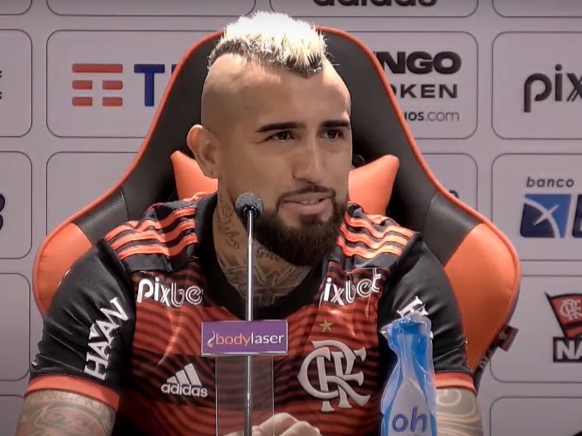 Arturo Vidal mostró hambre de gloria tras ser presentado en Flamengo: «Espero ganar la Libertadores, por algo estoy acá»