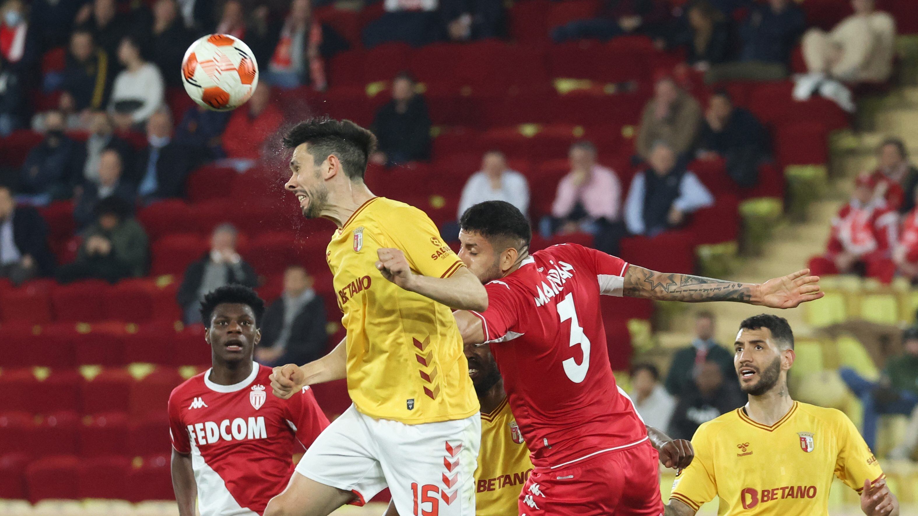 Mónaco de Guillermo Maripán quedó eliminado de la Europa League