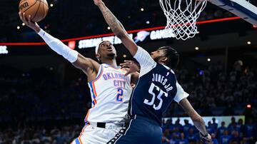 Playoffs NBA: los Thunder siguen firmes y dieron el primer golpe ante los Mavericks